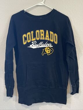 U - Trau Unisex Colorado Buffaloes Graphic Pullover Crewneck Sweatshirt SZ Small